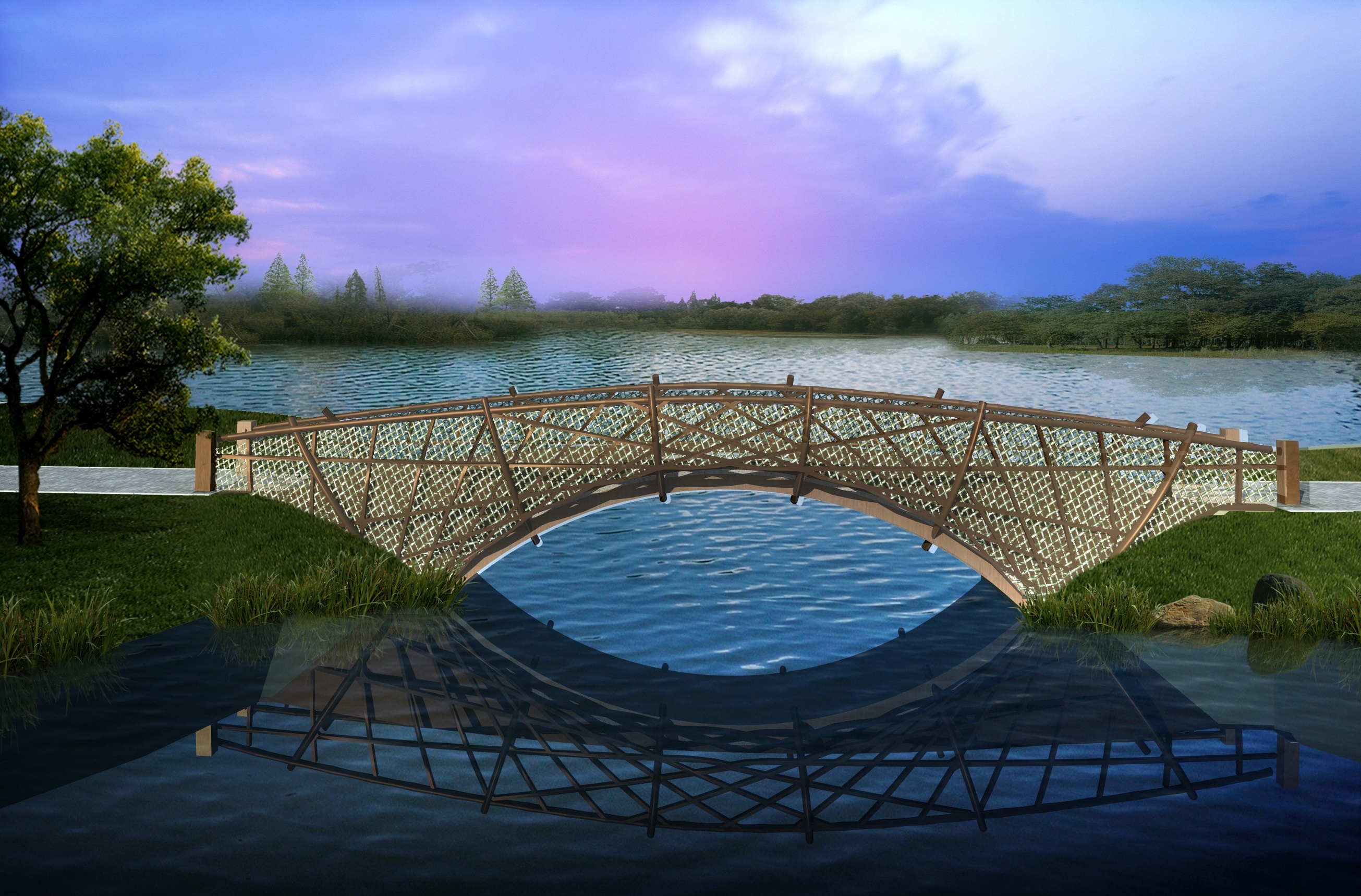 常见的桥梁材料分类:石桥,木桥,石木桥,竹木桥.